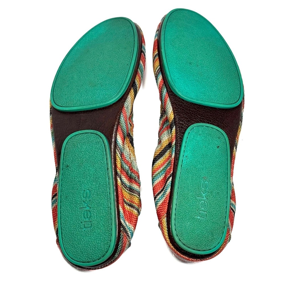 Tieks by Gavrieli Sunset Stripe Ballet Flats Women's 12 Foldable Travel Shoes - Picture 7 of 13